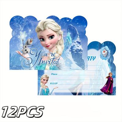 TEMU Frozen Birthday Invitation Card Birthday Party Invitation Card Birthday Card Suitable For An Interesting Birthday Celebration Image