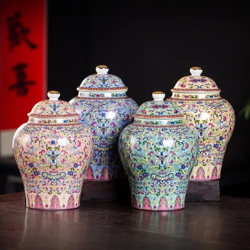 1300 ml Emaille Allgemeine Glas Keramik Versiegelt Haushalt Tee Box Haushalt Feuchtigkeit Beweis Pu Erh Lagerung Jar Tee Glas Hause dekoration