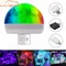 Car USB DJ RGB Mini Colorful Music Sound LED Holiday Party Auto night Atmosphere Lamps Welcome 5V Ball Laser Lights decoration