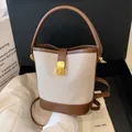 Borsa a secchiello piccola per donna Moda Semplicità Borsa a tracolla Designer Borsa a tracolla con pochette Borse con manico superiore in pelle PU