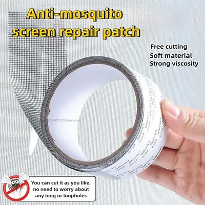 Window Screen Tape Anti-mosquito Screen Repair Subsidy Door Curtain Mosquito Net Hole Patch Repair Self-adhesive Screen Tape
