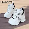 2025 NEUE Hohe Qualität Chunky Plattform Outdoor Turnschuhe Frauen Super High Heels Casual Schuhe Frau Höhe Zunehmende Boot Mujer