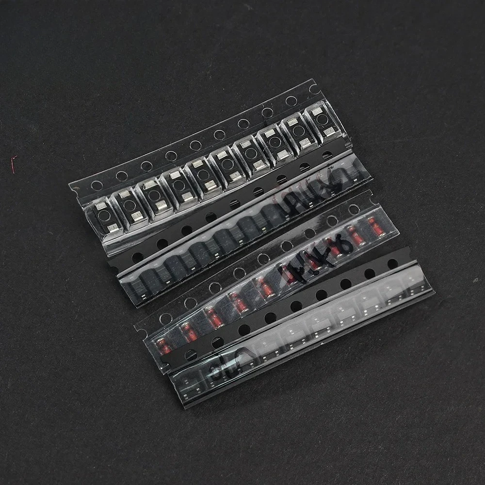 350PCS Diodentransistor Sortiertes Kit M1 M4 M7 1N4148 S9012 S9013 S9014 S9015 S9018 S8550 S8050 2N2222 2N3904 PNP/NPN Image
