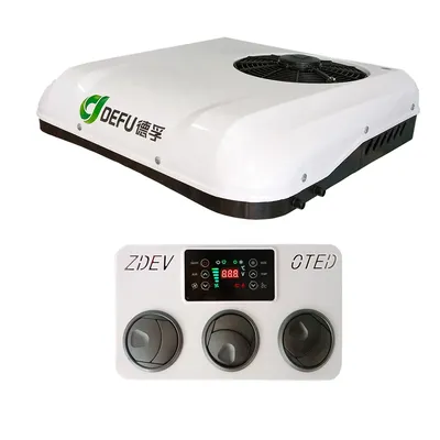 Tractor Air Conditioning Electric DC 12V 24V Rooftop Parking Air Conditioner For Van Truck Motohome