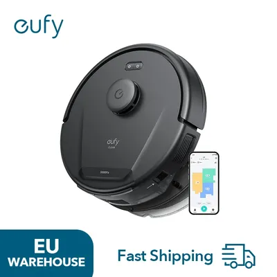 eufy L60 Saugroboter mit Wischfunktion Ultra Starke 5000Pa Saugkraft iPath Laser-Navigation gründliche Bodenreinigung Image