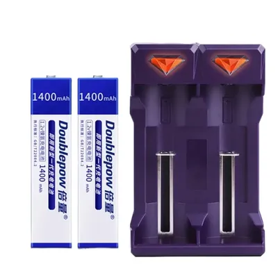 Ni-MH Battery 1.2V Rechargeable Batteries 1400mAh 7/5F6 Cells for Walkman Portable CD MD Player UK201 Charger