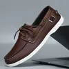 HKDQ Retro männer Müßiggänger Business Casual Leder Schuhe Für Männer Große Größe 40-48 Original