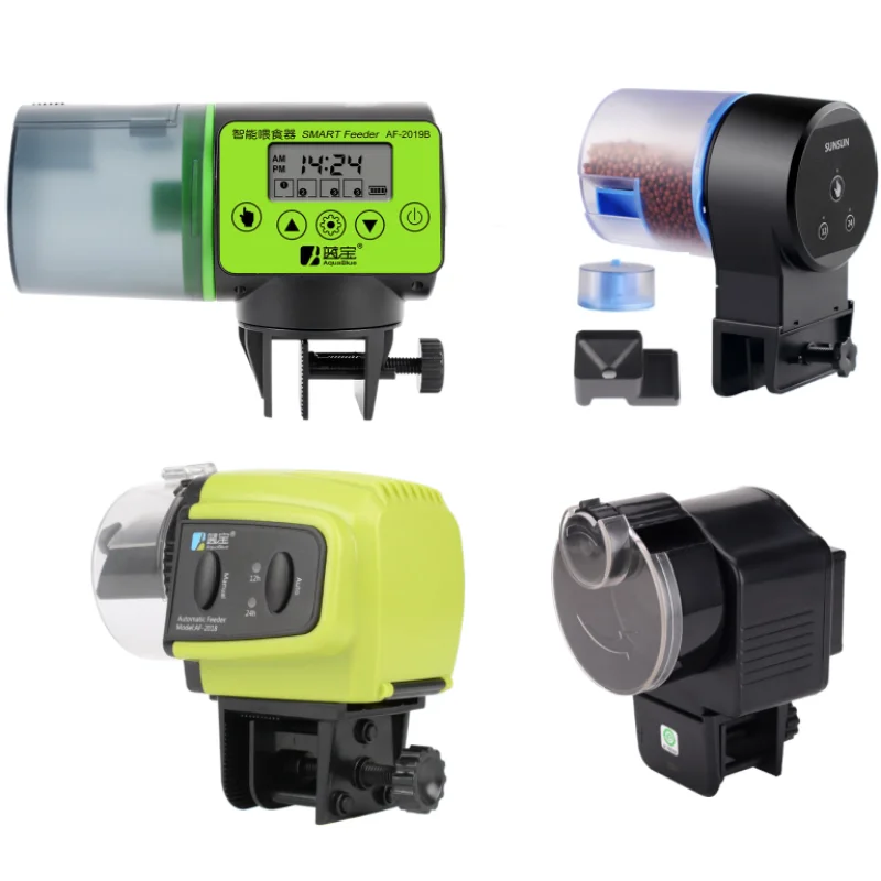 Automatische Aquarium Feeder Digital Aquarium Aquarium Elektrische Kunststoff Timer Feeder Lebensmittel Fütterung Dispenser Werkzeug Fisch Feeder Image