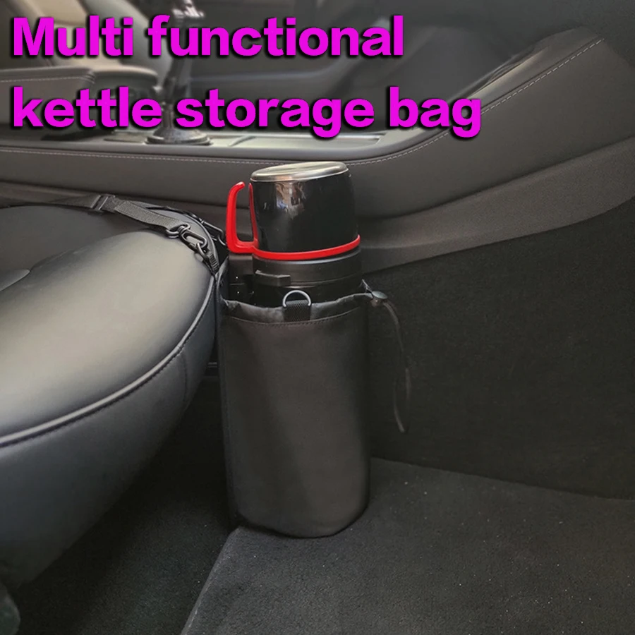 Multifunktionale Wasserkocher-Aufbewahrungstasche, verstellbarer Wasserflaschenträger mit strapazierfähigem Nylon – ideal für Reisen, Wandern und Camping Image