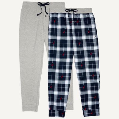 Nautica Men's Waffle Pajama Pant Set Bright White, XXL