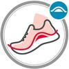 Sneaker RIEKER SPORT "San Diego Swing2GO", Damen, Gr. 39, schwarz (schwarz uni), Leder, unifarben, sportlich, Schuhe, Retro-Sneaker, Freizeitschuh, Halbschuh mit herausnehmbarem Fußbett