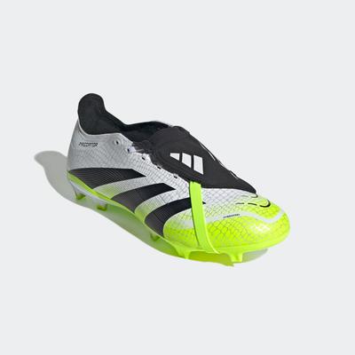 Fußballschuh ADIDAS PERFORMANCE "PREDATOR LEAGUE FOLD-OVER TONGUE FG/MG", Gr. 45, bunt (cloud weiß, core schwarz, lucid lemon), Synthetik, sportlich, Schuhe, geeignet für Rasen- und Kunstrasenplätze Image
