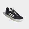 Sneaker ADIDAS SPORTSWEAR "VL COURT 3.0", Gr. 40,5, core schwarz, sanftes weiß, silber metallic, Textil, Leder, sportlich, Schuhe, Design auf den Spuren des adidas Samba