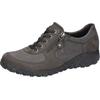 Sneaker WALDLÄUFER "HAVY-Soft", Damen, Gr. 7 (40,5), grau (dunkelgrau), Nubukleder, Textil, sportlich, Schuhe, Freizeitschuh, Halbschuh, Schnürschuh in Komfortweite H (=sehr weit)