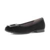 Ballerina GABOR "FLORENZ", Damen, Gr. 43, schwarz, Ziegenveloursleder, unifarben, elegant, Schuhe, Businessschuh, Halbschuh, Schlupfschuh in Bequemweite G (= weit)