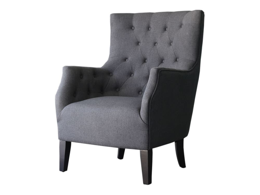 Fauteuil en tissu gris