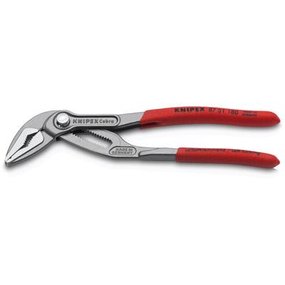 Knipex - 87 51 180 Cobra es Wasserpumpenzange 180 mm extra schlank poliert mit rutschhemmendem Image