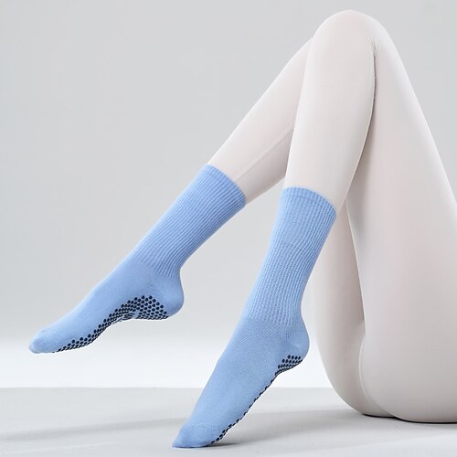 Damen Rutschfeste Abgabe Anti-Friction schweißabsorbierend Rutschfest Bodensocken Zum Pilates Tanz Image