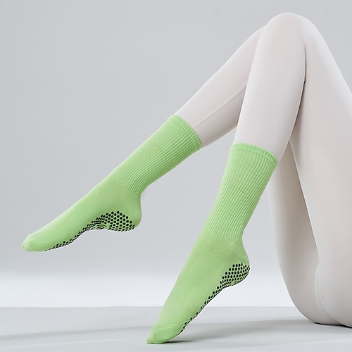 Damen Rutschfeste Abgabe Anti-Friction schweißabsorbierend Rutschfest Bodensocken Zum Pilates Tanz Image