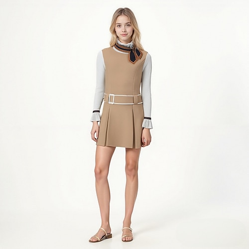 Die KI-Puppe Puppe Megan Kleid Kostüm KI-Mode Futuristisch Damen Mädchen Kinder Erwachsene Halloween Karneval Leistung Image