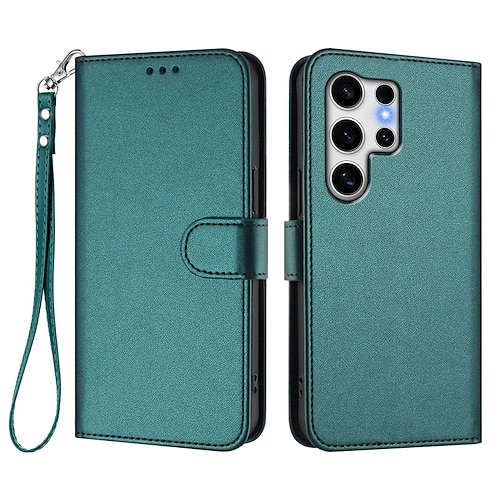 Handy Hülle Handyhüllen Für Samsung Galaxy S26 Ultra Plus S25 S25 Edge S24 S23 Ultra Plus S24 FE S22 Plus Ultra A16 A55 5G A35 5G Brieftaschenhülle Mit Ständer Magnetisch Vollschutz Retro TPU PU-Leder