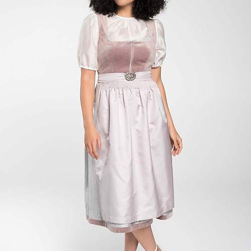 Oktoberfest Kleid Dirndl Dienstmädchen Bayerisch Deutsch München Wiesn Damen Party Bier Festival Stoff im traditionellen Stil Ohne Bluse Image