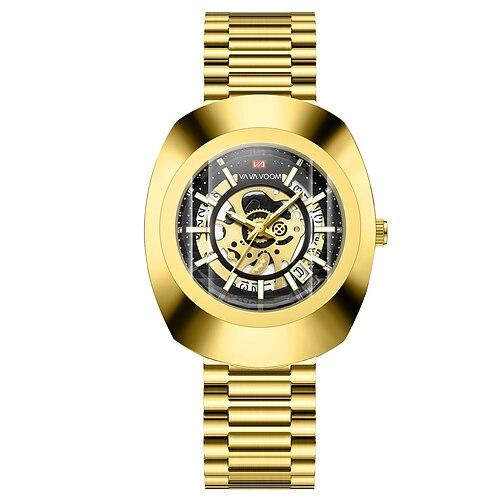Va va voom Top-Marke Luxus Gold Herren Armbanduhren männliche Uhr goldene Business Herrenuhren Quarz Mode wasserdichte Armbanduhren