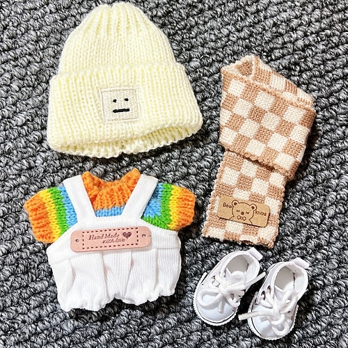 5-teilige Kleidung für beliebte Puppen 17cm Premium Puppenoutfit Zubehör für kreatives Spielen Display (keine Puppe)