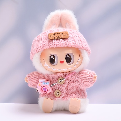 Kleidung für 17cm Puppen Modeschmuck Zubehör (keine Puppe) Niedlicher Pullover geeignet für 6,69 Zoll (17cm) Puppe weiche Baumwollkleidung Ersatz Weihnachtsgeschenk Image