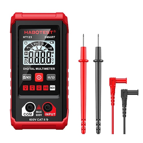 ht123 intelligentes Digitalmultimeter AC/DC Spannungswiderstand Durchgangsprüfung Elektrisches NCV-Multimeter mit Hintergrundbeleuchtung Image