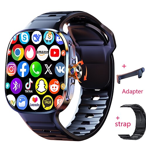 imosi Android Smart Watch Herren GPS 3 GB RAM/32 GB ROM Speicher HD Dualkamera NFC 2G 4G SIM-Karte WLAN kabelloser schneller Internetzugang Image