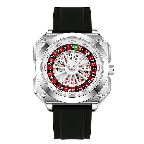 va va voom marke original rotierenden kompass uhr modische silikon quarz bewegung nacht licht luxus freizeit sport uhren Image