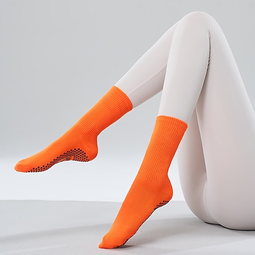 Damen Rutschfeste Abgabe Anti-Friction schweißabsorbierend Rutschfest Bodensocken Zum Pilates Tanz Image