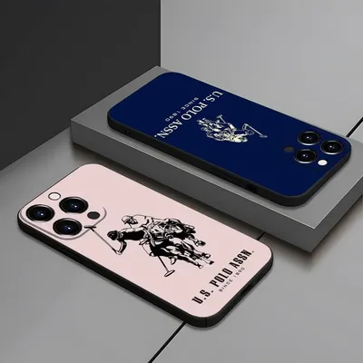 MINISO-Fashion U.S. POLO ASSNs Handyhülle für iPhone 15 16 13 Pro Max 14 12 11 Xr X 8 7 6 Plus Luxus-Rückseite