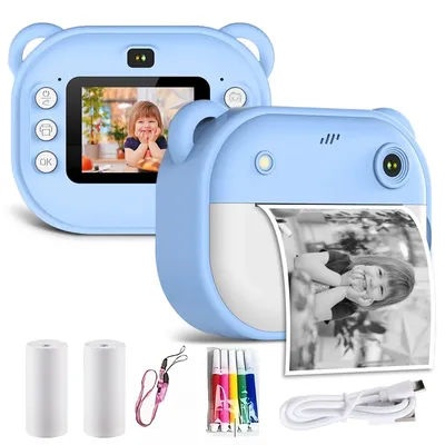 Digital Children Camera Toys Gift Photo Instant Printing Camera For Kids Mini Thermal Print Camera Outdoor Video Photography