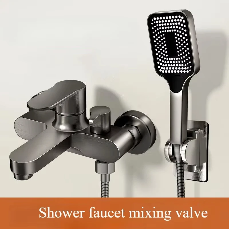 Bad Dusche Wasserhahn Mischventil Dusche Dusche Set Badewanne Mischschalter Dreifach Warm und Kalt Wasserhahn Dusche Wasserhahn