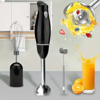 PANCERKA 3-in-1 elektrischer Lebensmittel-Gemüsemixer, 600 W, Handmixer für den Heimgebrauch, 4 Klingen, Handmixer für die Küche, schneller, leicht zu reinigender Mixer