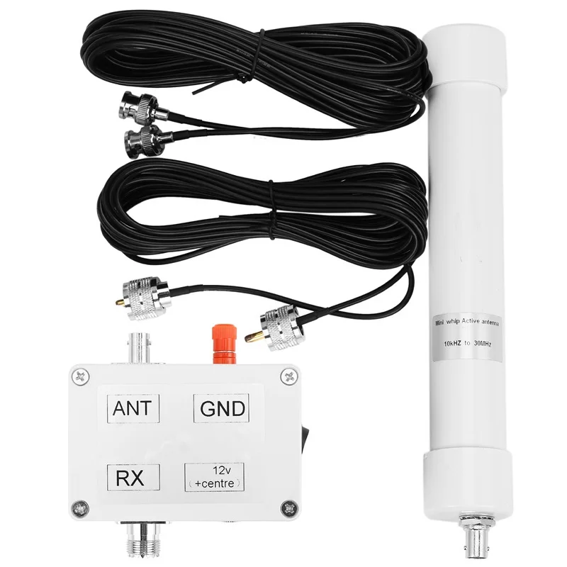 10KHZ bis 30MHZ Aktive Antenne Mini Whip Hf Lf Vlf Vhf Sdr Rx Shotwave 5-13V 100mA Aktive Empfangsantenne mit tragbarem Kabel Image
