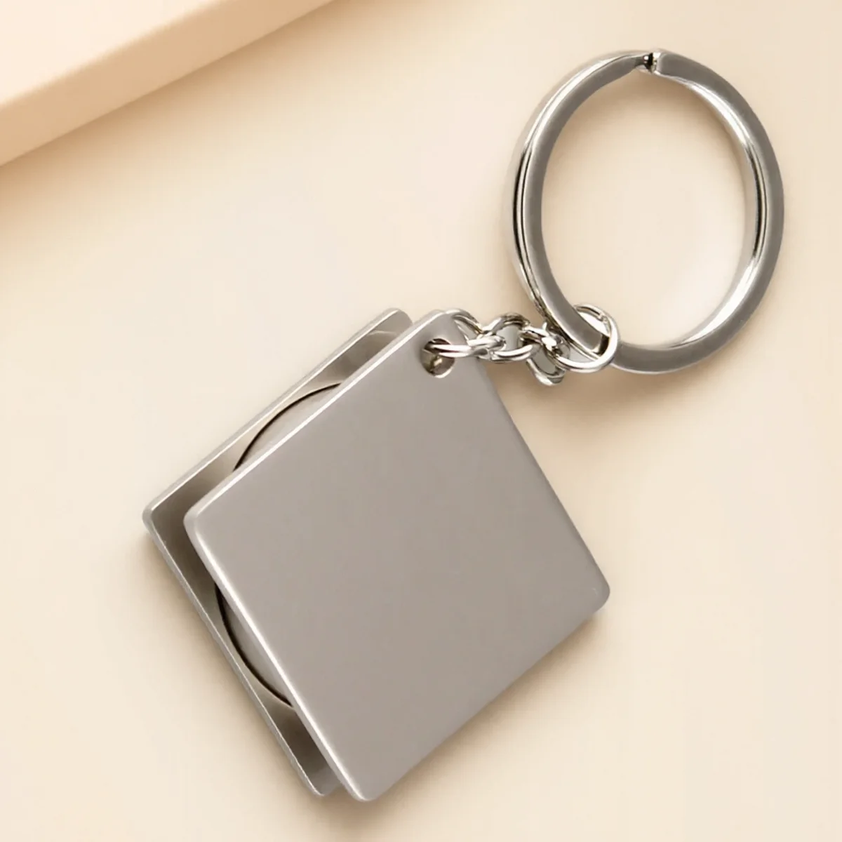 Schlüsselanhänger aus Edelstahl und Metall, mehrere Stile, langlebig, rostfrei, modisch, praktisch, Schlüsselanhänger Image