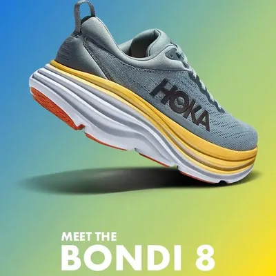 HOKA Bondi 8 Athletic Running Shoes Breathable Anti-slip Cushioning Road Running Shoes Men Women Sneakers