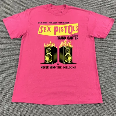 FRANK CARTER & SEX PISTOLS Never Mind The Bollocks 2025 Pink All Size Shirt BB57