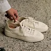Jenny&Dave Top-Qualität Sneakers Schuhe Damen Minimalistische Damen Trainingsschuhe Handgefertigte Echtleder Freizeitschuhe Damen