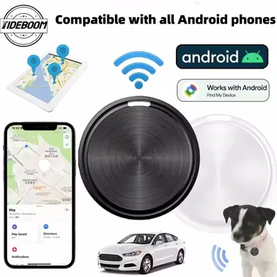 Bluetooth Car Mini GPS Tracker for Android Key Wallet Bags Finder With Google Find My Device App Keys Finder for Pet Locator