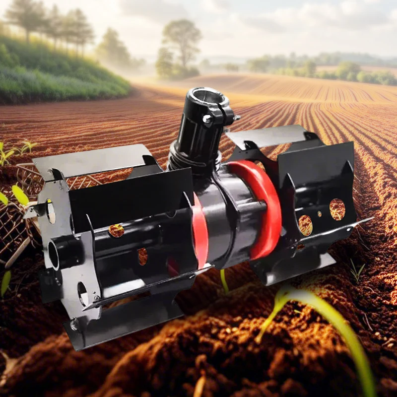 Universal Mower Wheel Accessory - Straight Blade Slash Blade Loosening Weeder Wheel for Deep Tillage Garden Care Equipment