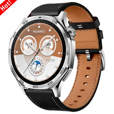 20 mm 22 mm Leder-Uhrenarmband für Huawei Watch GT5 4 Pro/GT5 4 46 mm Armband GT3 SE 2 42 mm Runner Ultimate Buds Ersatzband Image