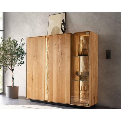 Massivholz »Lausanne« Highboard II 137x130x39 cm Image
