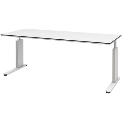 röhr Schreibtisch mit Rechteckplatte »Objekt Plus« 180 cm C-Fuß weiß, 180x82x80 cm Image