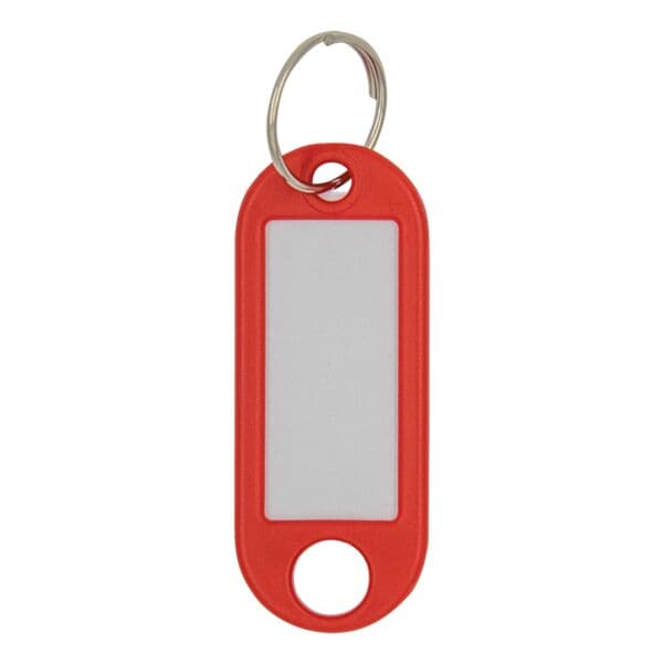 Wedo 10er-Pack Schlüsselanhänger mit Ring (Ø 18 mm) rot, 52x21 cm Image