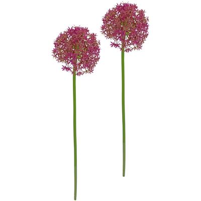 Kunstblume I.GE.A. "Allium Zierlauch", lila (mauve), B:13cm H:80cm L:13cm, Kunststoff, Kunstpflanzen, Stielblume künstliche Blumen, 2er Set Image
