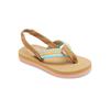 Sandale ROXY "Colbee", Gr. 8(24), bunt (weiß, orange, pink), Obermaterial: 85% Polyester/15% synthetisches PU, Futter:, Außensohle: 100% Gummi, Schuhe